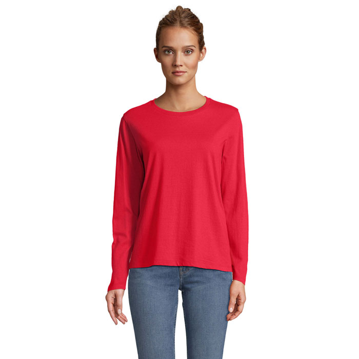 T-shirt personnalisé pour Femme coton MONARCH Rouge 1